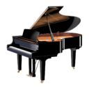 グランドピアノ 楽器 鍵盤楽器｜商標利用可能 無料ダウンロード フリーのイラスト素材 買取・リユース業者向け